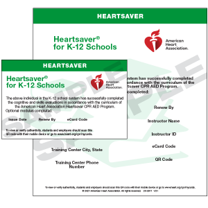 HeartSaver K-12 eCards (3 Cards)